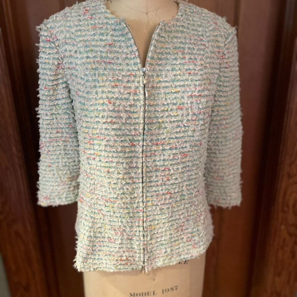 St John ribbon knit jacket